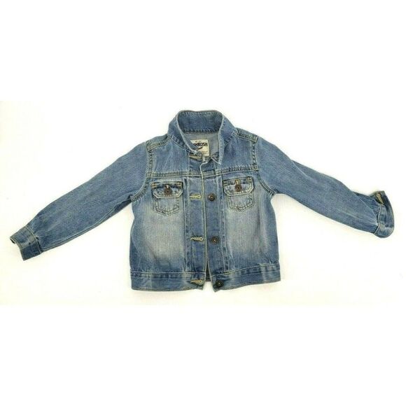 Osh Kosh B' Gosh Girls Blue Jean Jacket Light Wash - Picture 1 of 7